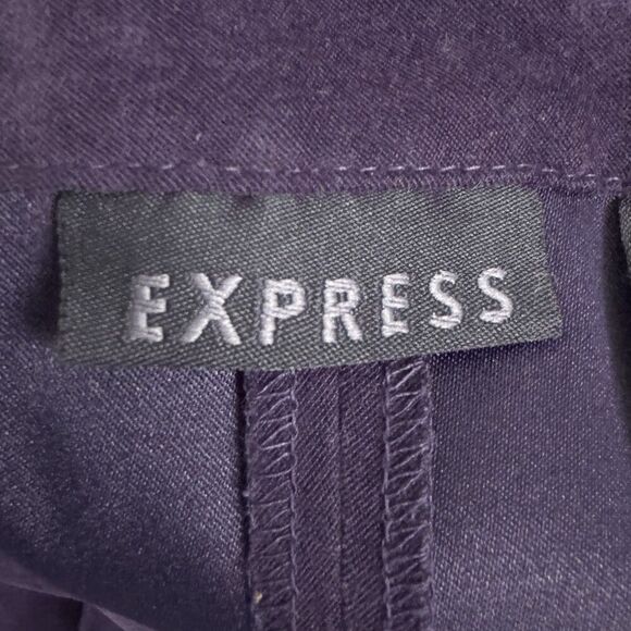 Vintage Express Faux Suede Midi Skirt Size 11/12 Center Front Slit Boho Western - Picture 6 of 8